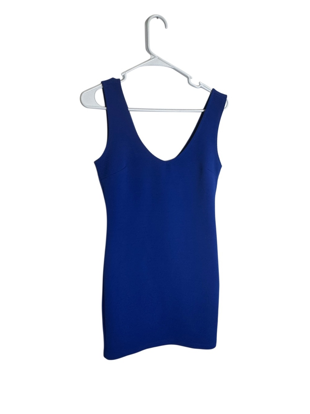 Forever 21 Cobalt Blue Scoop Neck Bodycon Mini Dress